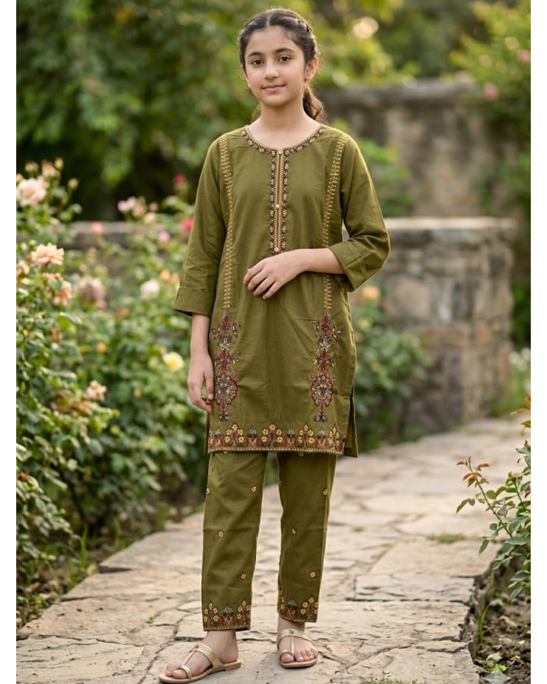 Kids 2Pc Stitched