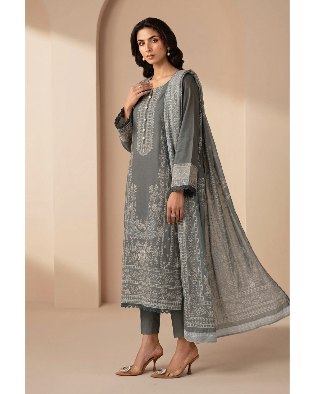 3 Piece Embroidered Suite