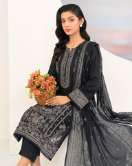 Eastern Lawn Embroidered 3 PC Suit
