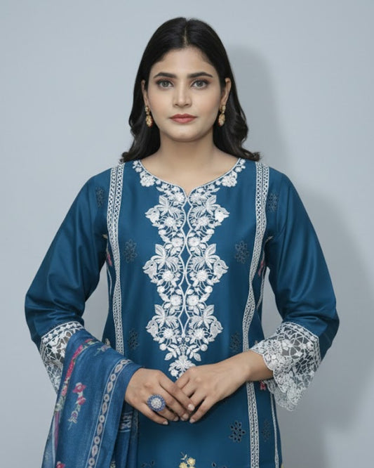 Stylish Summer Lawn 3PC Embroided