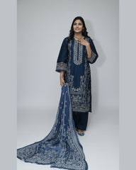 Classic 3PC Embroided Lawn Suit