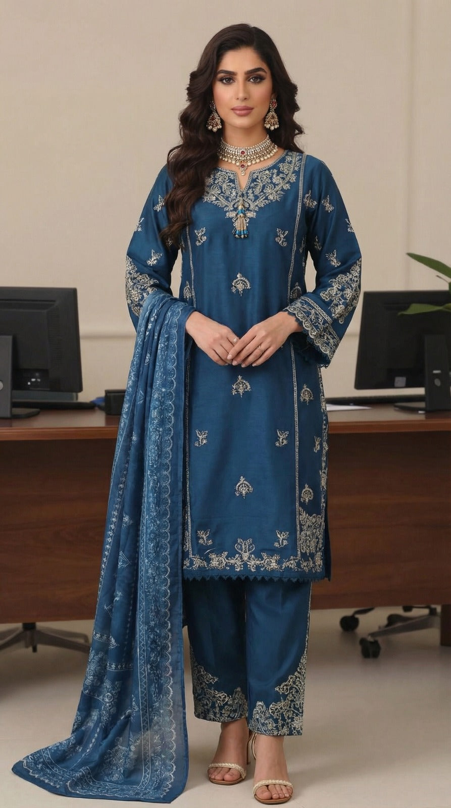 Eastern Lawn Embroidered 3PC Lawn Suit