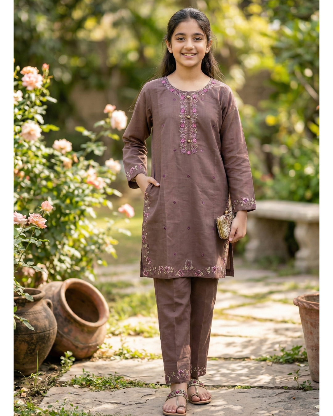 Kids 2Pc Stitched