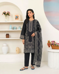 Eastern Lawn Embroidered 3 PC Suit