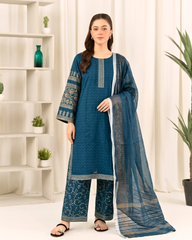 Elegant Cotton Lawn 3PC Summer Outfit