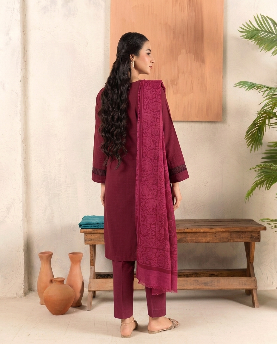 Elegant Cotton Lawn 3PC Summer Outfit