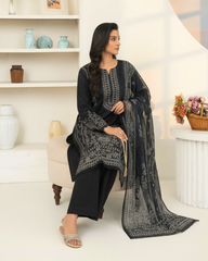 Eastern Lawn Embroidered 3 PC Suit