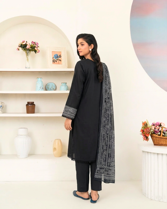 Eastern Lawn Embroidered 3 PC Suit