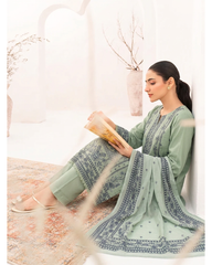 Elegant Summer 3PC Embroided Lawn Suit