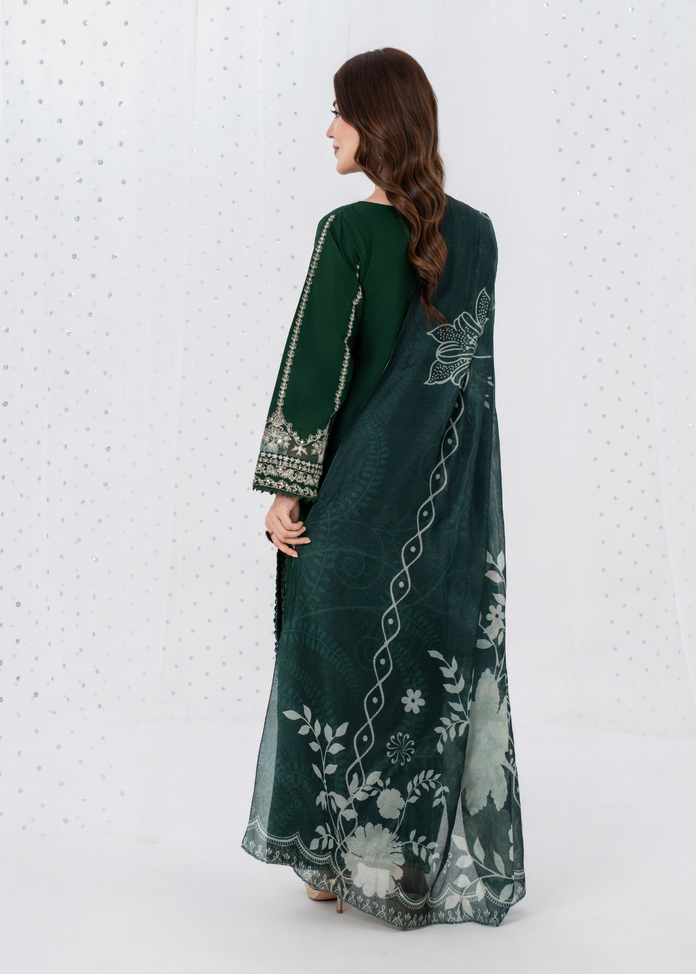 Luxury Embroidered 3PC Lawn Stitched Summer Suit