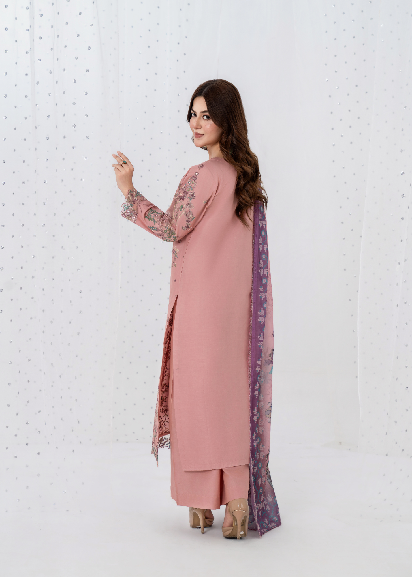 Luxury Embroidered 3PC Lawn Stitched Summer Suit