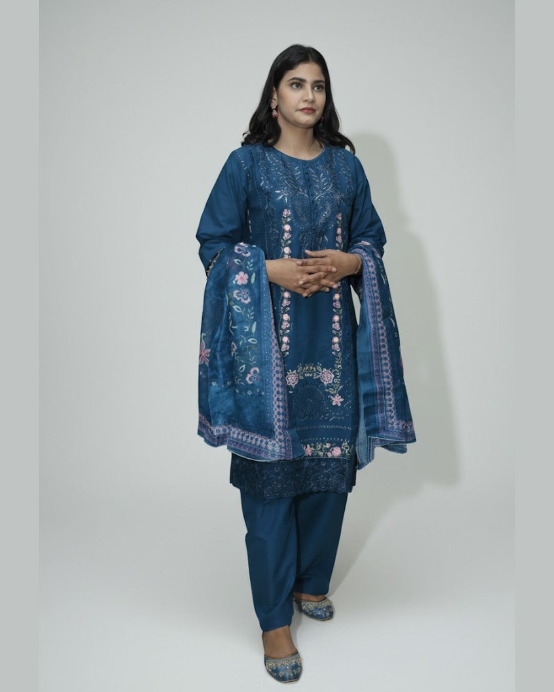 Elegant Cotton Lawn 3PC Summer Outfit