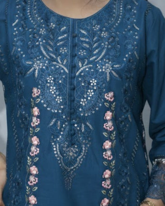 Elegant Cotton Lawn 3PC Summer Outfit