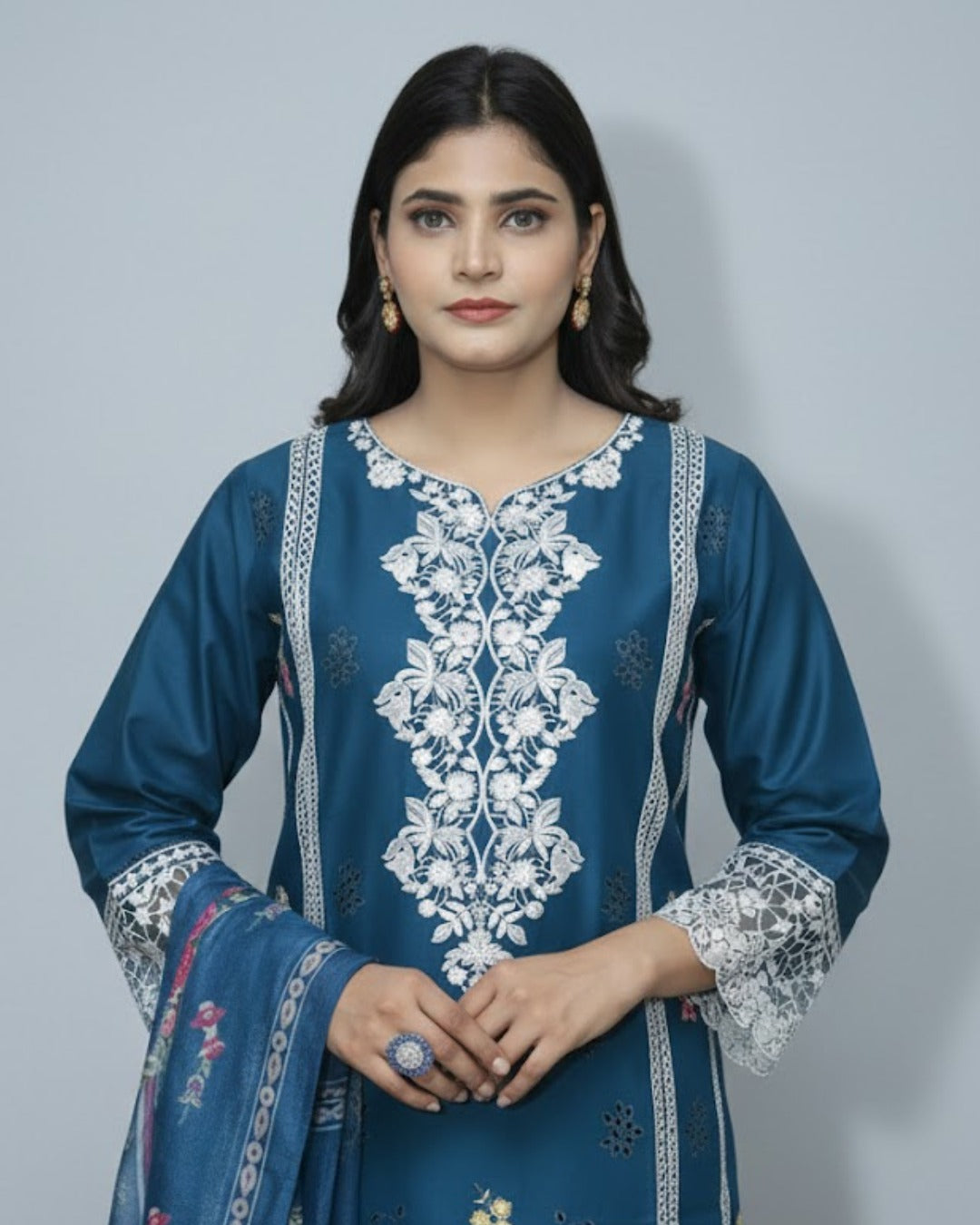 Stylish Summer Lawn 3PC Embroided