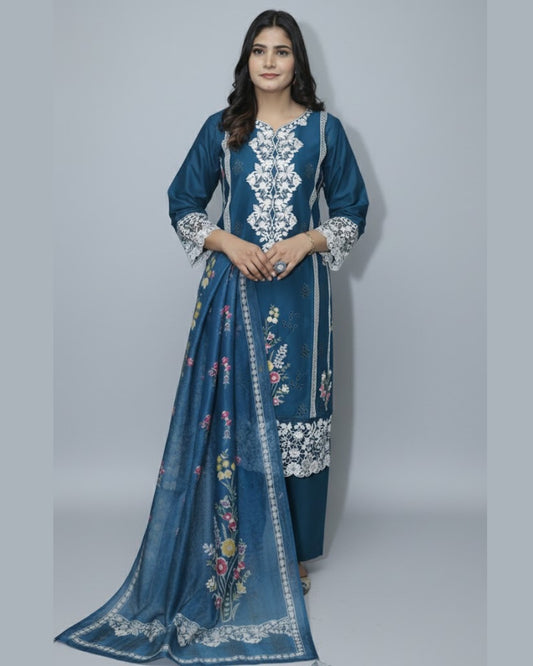 Stylish Summer Lawn 3PC Embroided