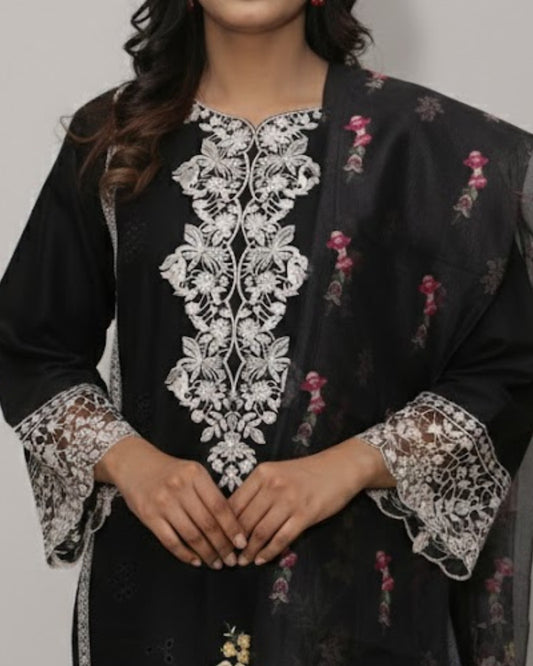Premium Summer Lawn Embroidered 3PC Suit