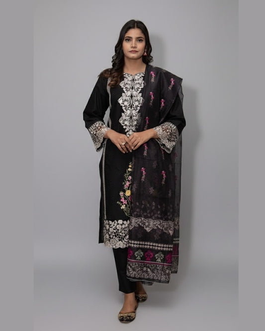 Premium Summer Lawn Embroidered 3PC Suit