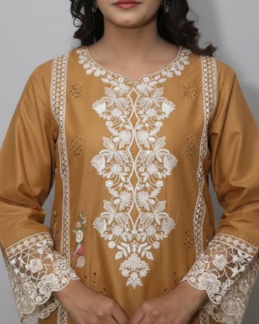 Stylish Summer Lawn 3PC Embroided Suit