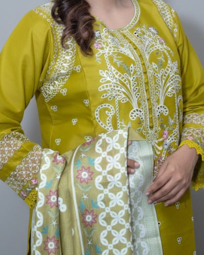 Embroidered Lawn 3 Piece Suit Summer Collection