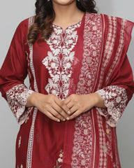 Eastern Lawn 3 PC Embroided Suit