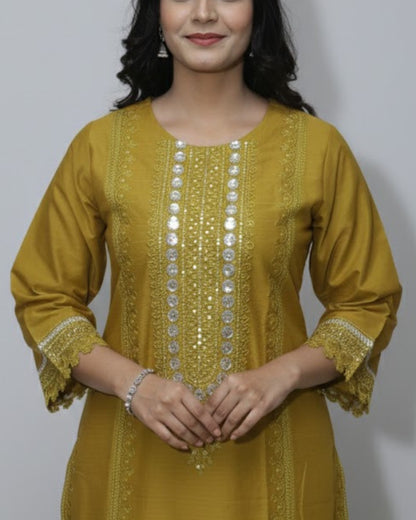 Elegant Cotton Lawn Embroidered 3PC Suit