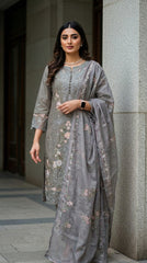Elegant Cotton Lawn 3PC Summer Outfit