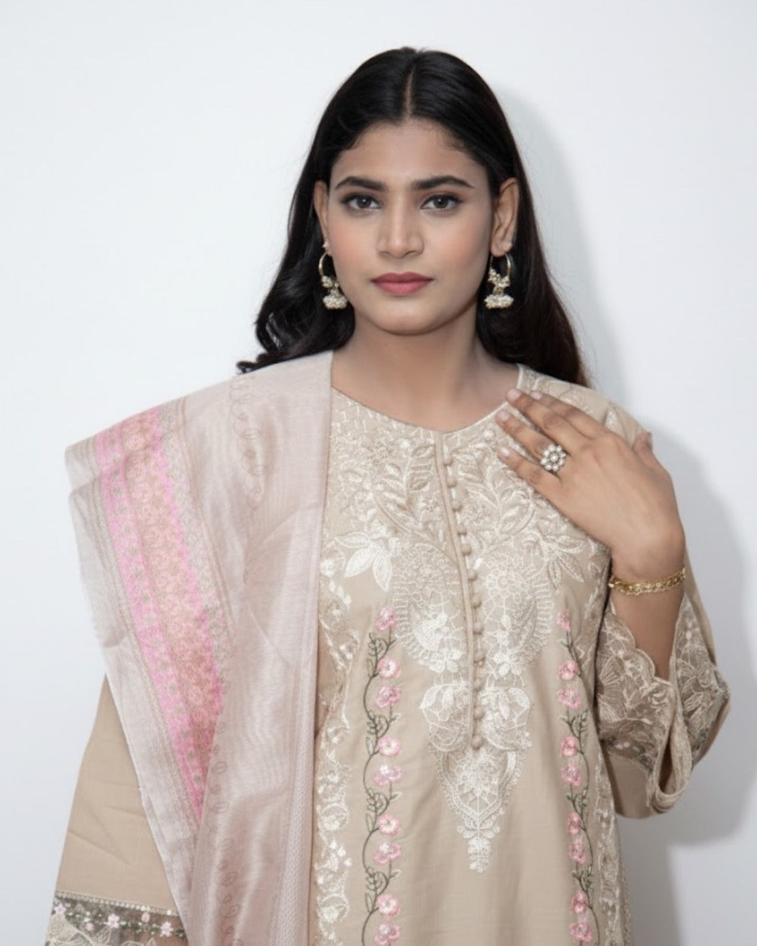 Cotton Lawn Summer 3PC Embroidered Suit