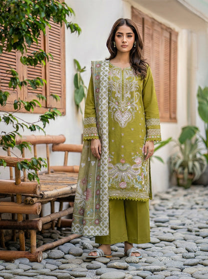 Embroidered Lawn 3 Piece Suit Summer Collection