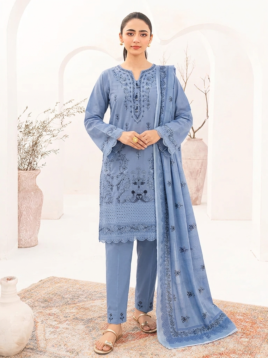 3 Piece Embroidered Suite