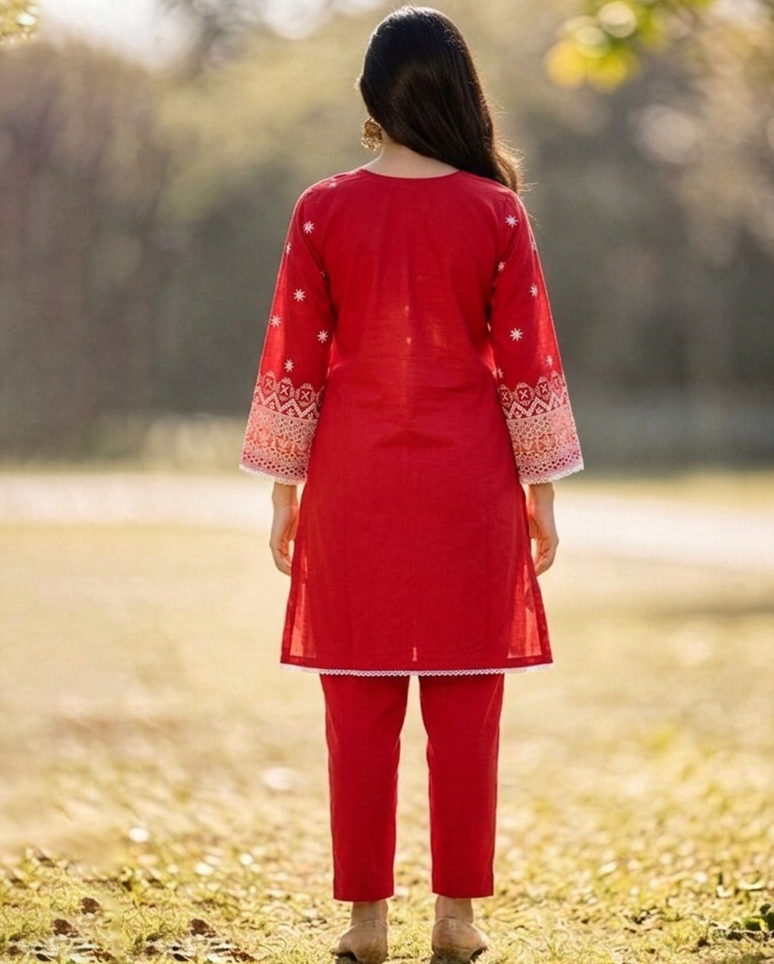 Two piece stitched